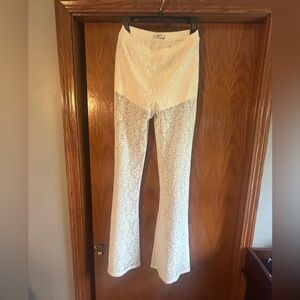 Abercrombie & Fitch Ivory Lace Trousers